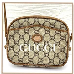 Gucci Beige and Brown Crossbody Bag